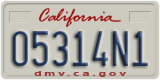 California, Commercial vehicles (12345A6)