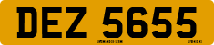 License plate of the United Kingdom, Northern Ireland (1966)