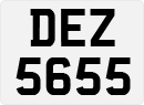 License plate of the United Kingdom, Northern Ireland (1966)