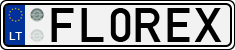 License plate of Lithuania, Vanity Plates