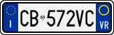 License plate of Italy, Cars (1994 year series)