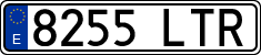 License plates of Spain, Ordinary (2000)