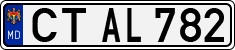 License plate of Moldova, Cars (1992)