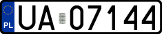 License plates of Poland, Military