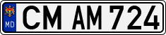 License plate of Moldova, Cars (1992)