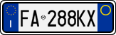 License plate of Italy, Cars (1994 year series)