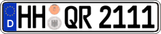 German license plate, Regular plates