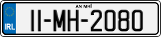 License plate of Ireland, Regular plates