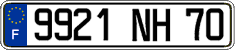 French license plate, FNI