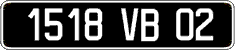 French license plate, FNI