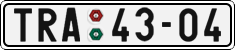 License plate of the Czech Republic, Cars (1960)