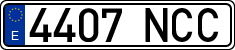 License plates of Spain, Ordinary (2000)