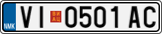 License plate of North Macedonia, Regular plates (2012)