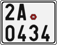 License plate of the Czech Republic, Motorcycles (2001)