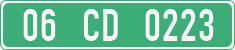 License plate of Turkey, Diplomatic