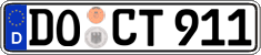 German license plate, Regular plates