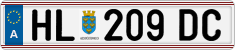 License plate of Austria, Regular plates