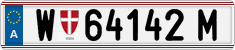 License plate of Austria, Regular plates