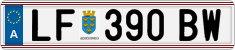 License plate of Austria, Regular plates