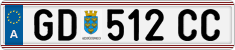 License plate of Austria, Regular plates