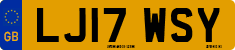 License plate of the United Kingdom, 2001 year system