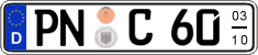 German license plate, Seasonal plates