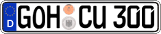 German license plate, Regular plates