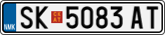 License plate of North Macedonia, Regular plates (2012)