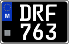 License plate of Malta, Oldtimers (ABC 123)