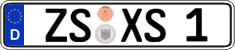 German license plate, Regular plates
