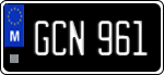 License plate of Malta, Oldtimers (ABC 123)