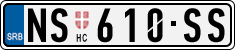 License plate of Serbia, Cars
