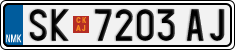License plate of North Macedonia, Regular plates (2012)