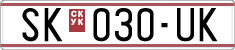 License plate of North Macedonia, Regular plates (1993)