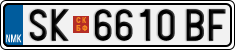 License plate of North Macedonia, Regular plates (2012)