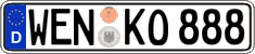 German license plate, Regular plates