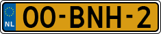 License plate of the Netherlands, Heavy Commercial Vehicles (1994 system)