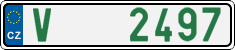 License plate of the Czech Republic, Oldtimers (2001)