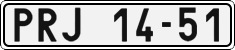 License plate of the Czech Republic, Cars (1960)