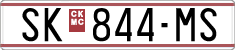 License plate of North Macedonia, Regular plates (1993)
