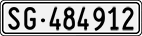 License plate of Switzerland, Cars