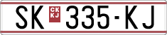 License plate of North Macedonia, Regular plates (1993)