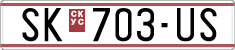 License plate of North Macedonia, Regular plates (1993)