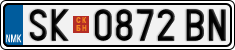 License plate of North Macedonia, Regular plates (2012)
