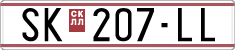 License plate of North Macedonia, Regular plates (1993)