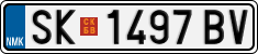 License plate of North Macedonia, Regular plates (2012)