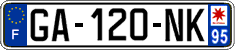 French license plate, SIV (ordinary)