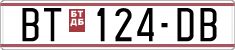 License plate of North Macedonia, Regular plates (1993)