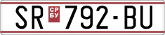 License plate of North Macedonia, Regular plates (1993)