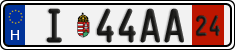 license plates of Hungary, Temporary (2022)